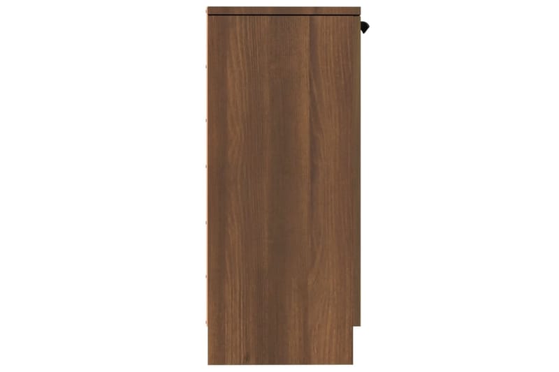 beBasic Skjenk brun eik 30x30x70 cm konstruert tre - Brun - Oppbevaring - Oppbevaringsmøbler - Kommode - Entrekommode