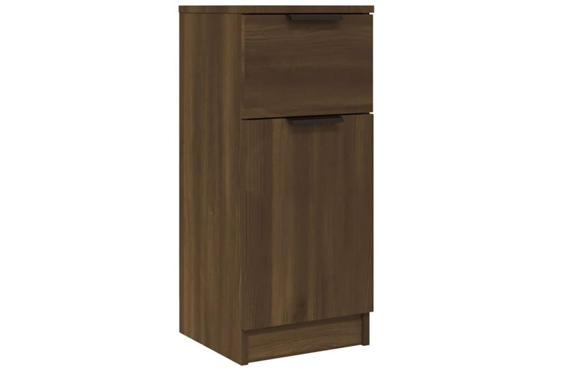 beBasic Skjenk brun eik 30x30x70 cm konstruert tre - Brun - Oppbevaring - Oppbevaringsmøbler - Kommode - Entrekommode