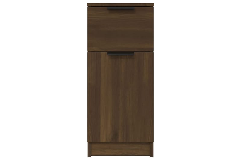 beBasic Skjenk brun eik 30x30x70 cm konstruert tre - Brun - Oppbevaring - Oppbevaringsmøbler - Kommode - Entrekommode