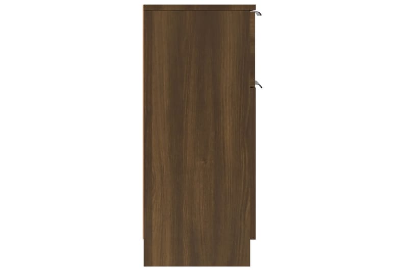beBasic Skjenk brun eik 30x30x70 cm konstruert tre - Brun - Oppbevaring - Oppbevaringsmøbler - Kommode - Entrekommode