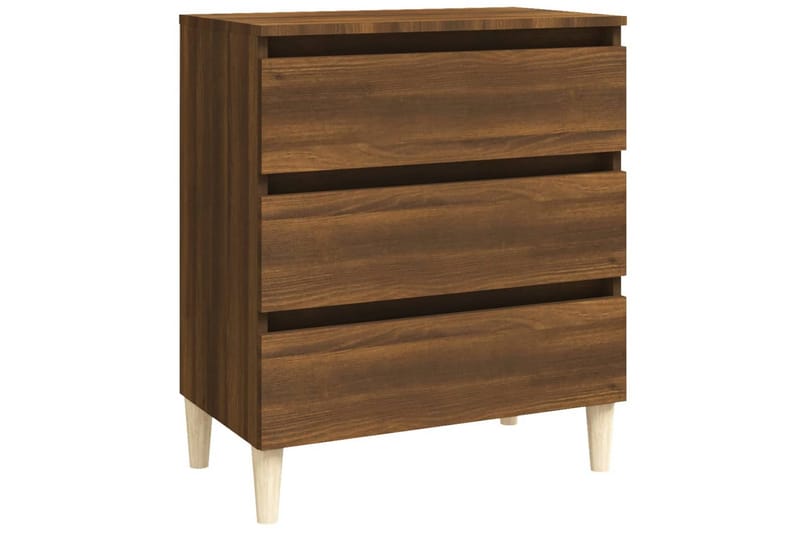 beBasic Skjenk brun eik 60x35x69 cm konstruert tre - Brun - Oppbevaring - Oppbevaringsmøbler - Kommode - Entrekommode