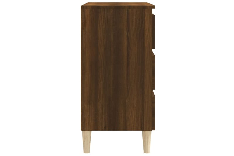 beBasic Skjenk brun eik 60x35x69 cm konstruert tre - Brun - Oppbevaring - Oppbevaringsmøbler - Kommode - Entrekommode