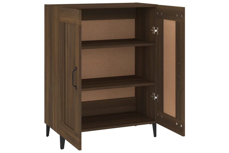 beBasic Skjenk brun eik 69,5x34x90 cm konstruert tre - Brun - Oppbevaring - Oppbevaringsmøbler - Kommode - Entrekommode