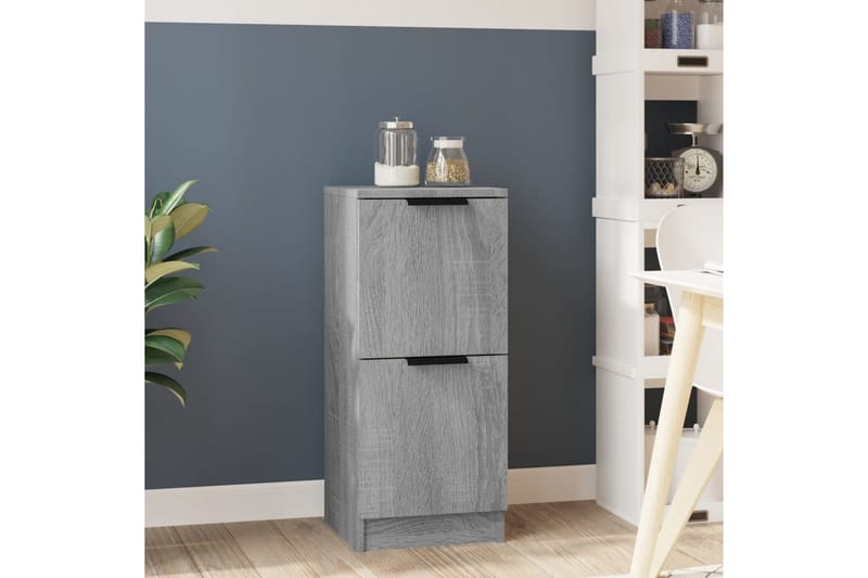 beBasic Skjenk grå sonoma 30x30x70 cm konstruert tre - GrÃ¥ - Oppbevaring - Oppbevaringsmøbler - Kommode - Entrekommode