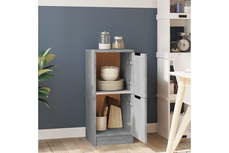 beBasic Skjenk grå sonoma 30x30x70 cm konstruert tre - GrÃ¥ - Oppbevaring - Oppbevaringsmøbler - Kommode - Entrekommode