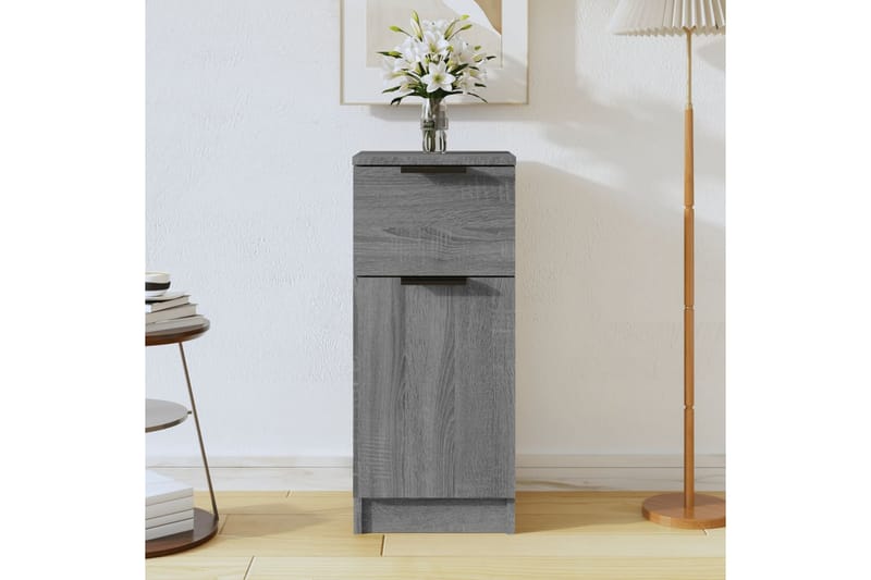 beBasic Skjenk grå sonoma 30x30x70 cm konstruert tre - GrÃ¥ - Oppbevaring - Oppbevaringsmøbler - Kommode - Entrekommode