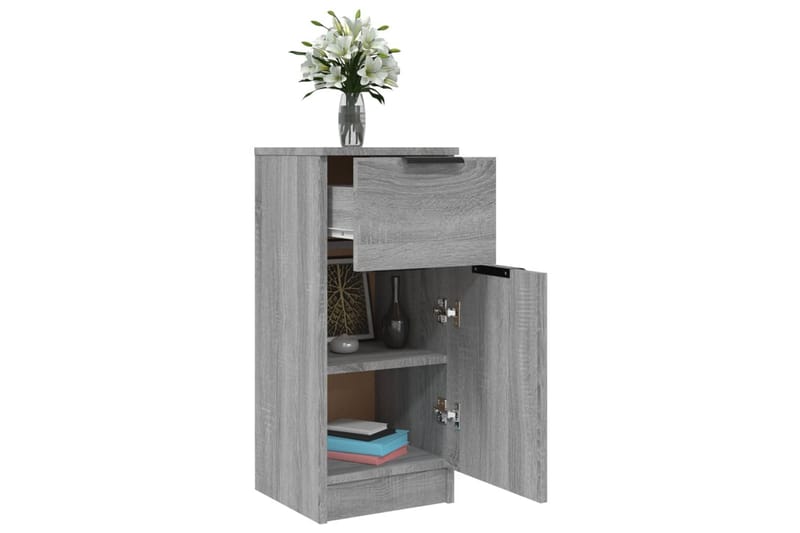 beBasic Skjenk grå sonoma 30x30x70 cm konstruert tre - GrÃ¥ - Oppbevaring - Oppbevaringsmøbler - Kommode - Entrekommode