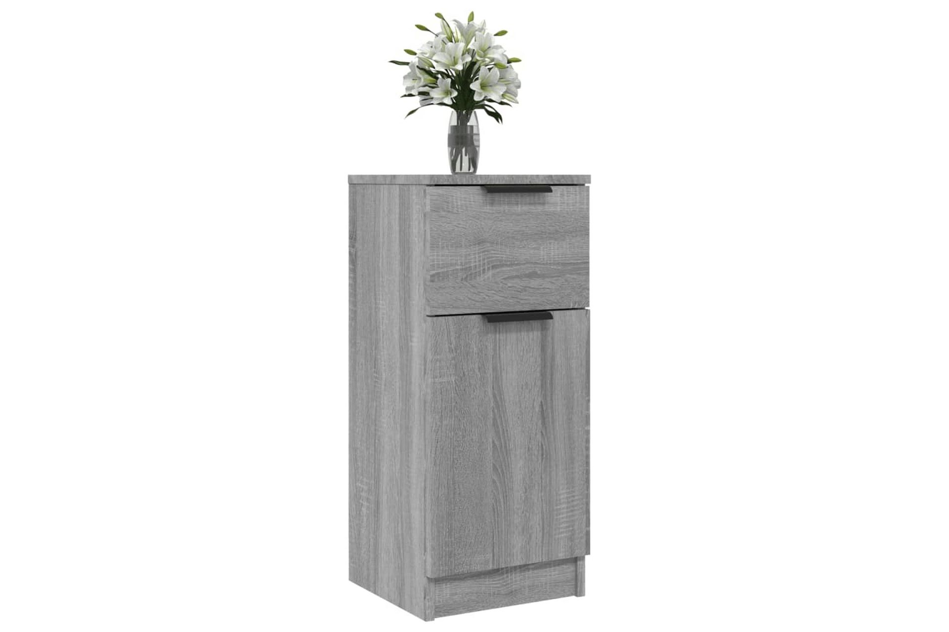 beBasic Skjenk grå sonoma 30x30x70 cm konstruert tre - GrÃ¥ - Oppbevaring - Oppbevaringsmøbler - Kommode - Entrekommode