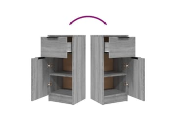 beBasic Skjenk grå sonoma 30x30x70 cm konstruert tre - GrÃ¥ - Oppbevaring - Oppbevaringsmøbler - Kommode - Entrekommode