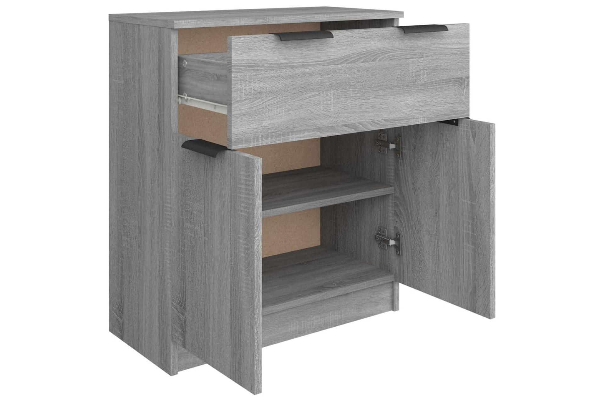 beBasic Skjenk grå sonoma 60x30x70 cm konstruert tre - GrÃ¥ - Oppbevaring - Oppbevaringsmøbler - Kommode - Entrekommode