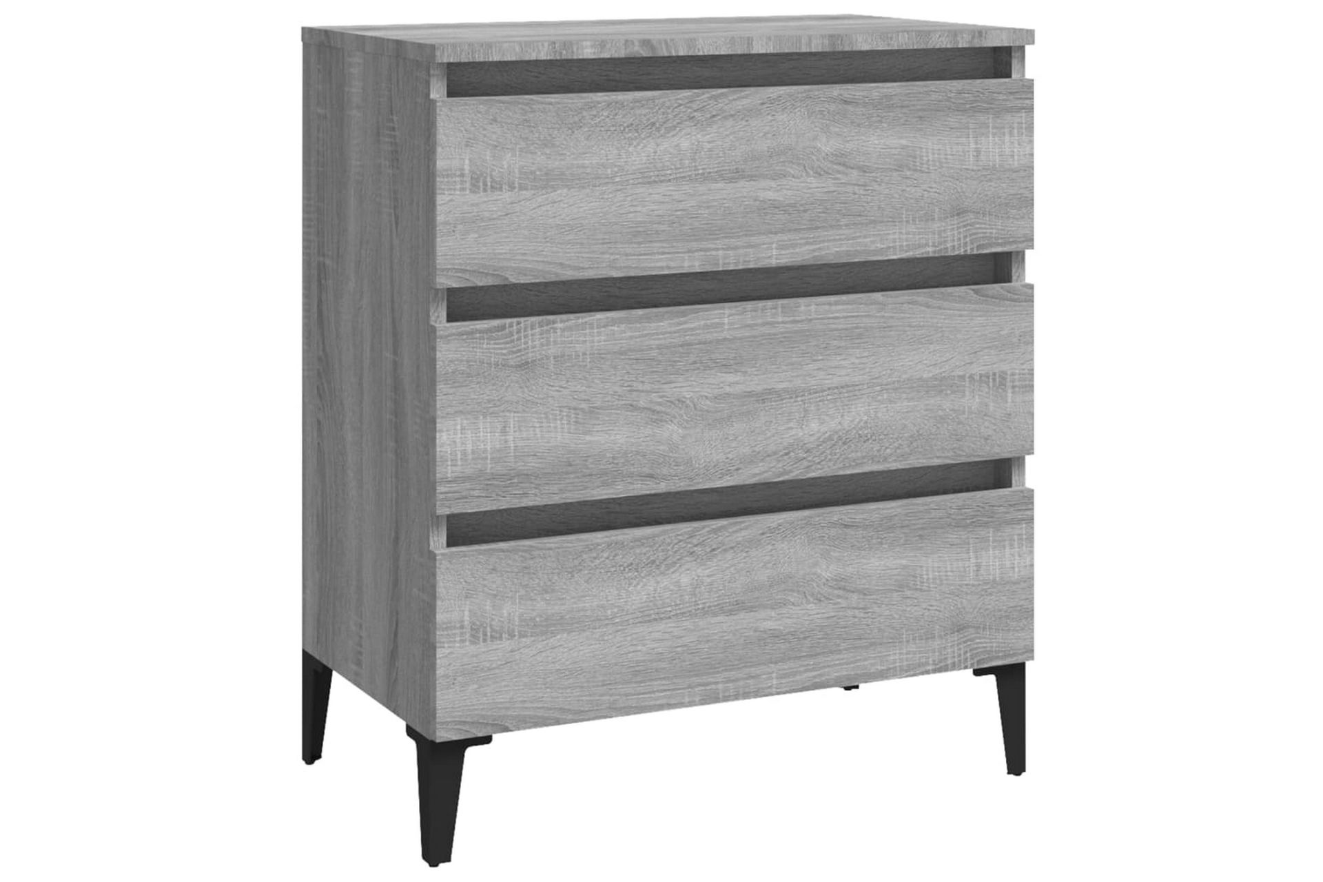 beBasic Skjenk grå sonoma 60x35x69 cm konstruert tre - GrÃ¥ - Oppbevaring - Oppbevaringsmøbler - Kommode - Entrekommode