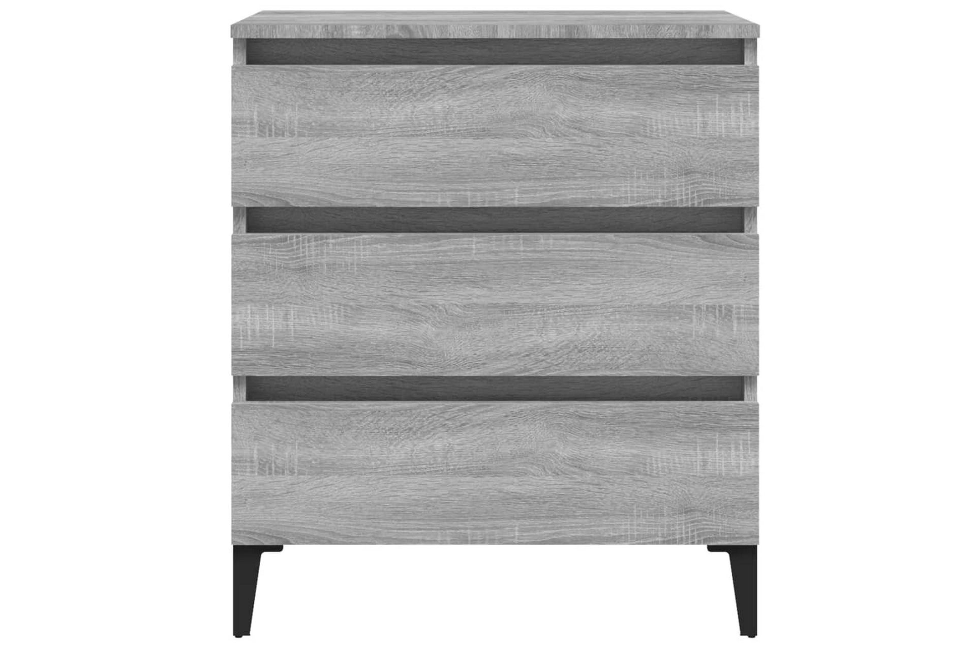 beBasic Skjenk grå sonoma 60x35x69 cm konstruert tre - GrÃ¥ - Oppbevaring - Oppbevaringsmøbler - Kommode - Entrekommode