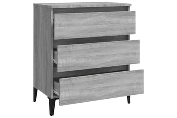beBasic Skjenk grå sonoma 60x35x69 cm konstruert tre - GrÃ¥ - Oppbevaring - Oppbevaringsmøbler - Kommode - Entrekommode