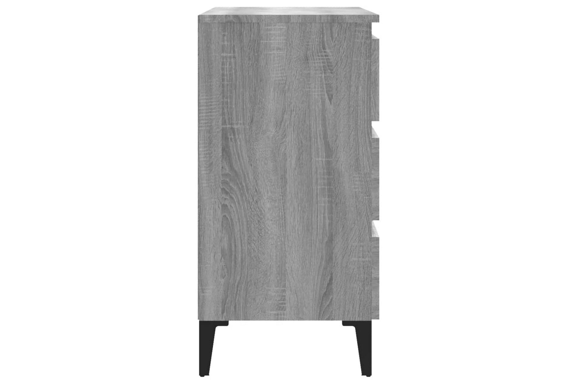 beBasic Skjenk grå sonoma 60x35x69 cm konstruert tre - GrÃ¥ - Oppbevaring - Oppbevaringsmøbler - Kommode - Entrekommode