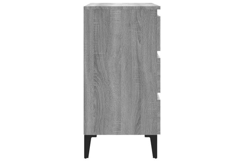 beBasic Skjenk grå sonoma 60x35x69 cm konstruert tre - GrÃ¥ - Oppbevaring - Oppbevaringsmøbler - Kommode - Entrekommode