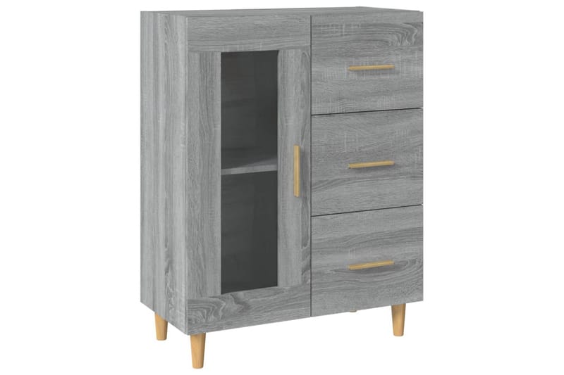 beBasic Skjenk grå sonoma 69,5x34x90 cm konstruert tre - GrÃ¥ - Oppbevaring - Oppbevaringsmøbler - Kommode - Entrekommode