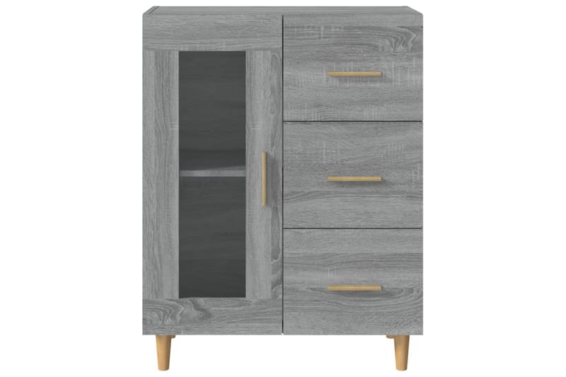 beBasic Skjenk grå sonoma 69,5x34x90 cm konstruert tre - GrÃ¥ - Oppbevaring - Oppbevaringsmøbler - Kommode - Entrekommode