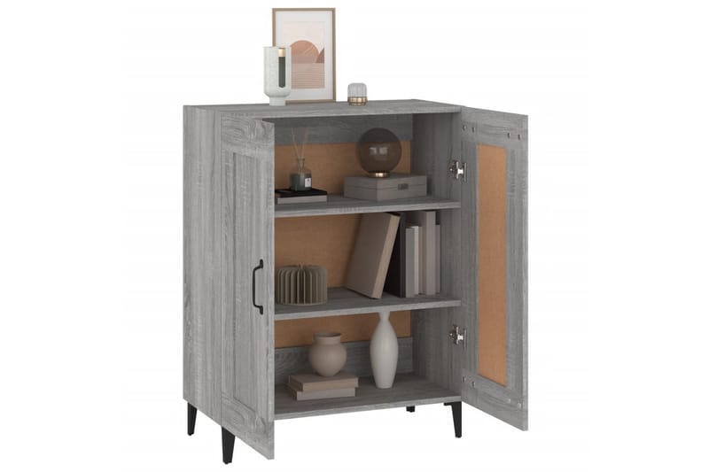 beBasic Skjenk grå sonoma 69,5x34x90 cm konstruert tre - GrÃ¥ - Oppbevaring - Oppbevaringsmøbler - Kommode - Entrekommode