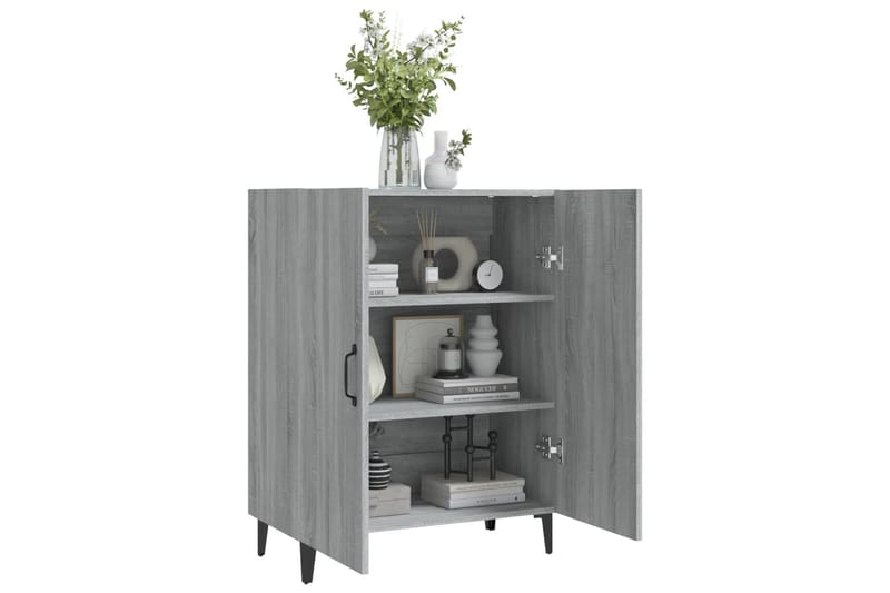beBasic Skjenk grå sonoma 70x34x90 cm konstruert tre - GrÃ¥ - Oppbevaring - Oppbevaringsmøbler - Kommode - Entrekommode