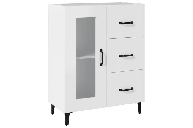 beBasic Skjenk hvit 69,5x34x90 cm konstruert tre - Hvit - Oppbevaring - Oppbevaringsmøbler - Kommode - Entrekommode