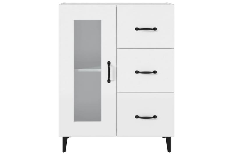 beBasic Skjenk hvit 69,5x34x90 cm konstruert tre - Hvit - Oppbevaring - Oppbevaringsmøbler - Kommode - Entrekommode