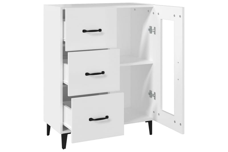 beBasic Skjenk hvit 69,5x34x90 cm konstruert tre - Hvit - Oppbevaring - Oppbevaringsmøbler - Kommode - Entrekommode