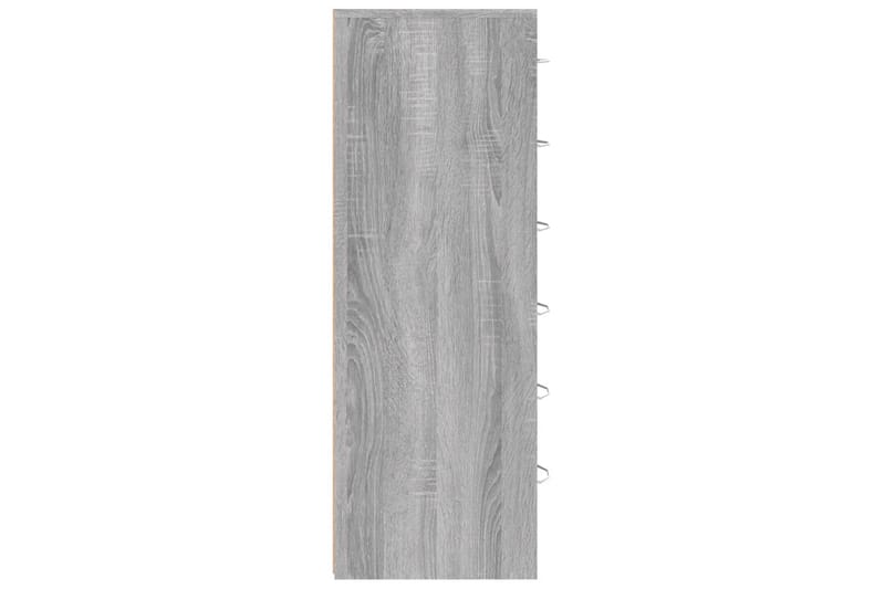 beBasic Skjenk med 6 skuffer grå sonoma 50x34x96 cm konstruert tre - GrÃ¥ - Oppbevaring - Oppbevaringsmøbler - Kommode - Entrekommode