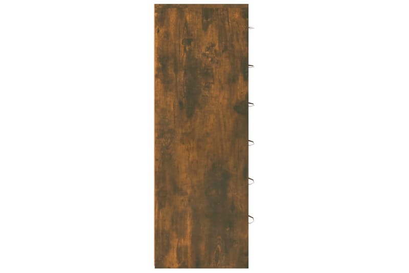 beBasic Skjenk med 6 skuffer røkt eik 50x34x96 cm konstruert tre - Brun - Oppbevaring - Oppbevaringsmøbler - Kommode - Entrekommode