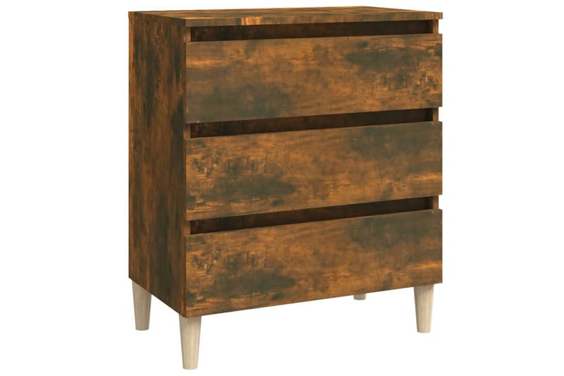 beBasic Skjenk røkt eik 60x35x69 cm konstruert tre - Brun - Oppbevaring - Oppbevaringsmøbler - Kommode - Entrekommode