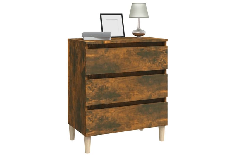 beBasic Skjenk røkt eik 60x35x69 cm konstruert tre - Brun - Oppbevaring - Oppbevaringsmøbler - Kommode - Entrekommode