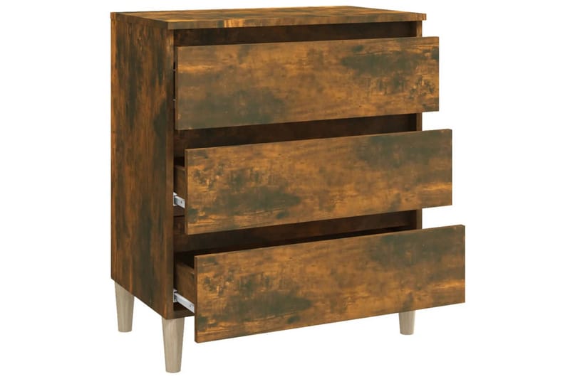 beBasic Skjenk røkt eik 60x35x69 cm konstruert tre - Brun - Oppbevaring - Oppbevaringsmøbler - Kommode - Entrekommode