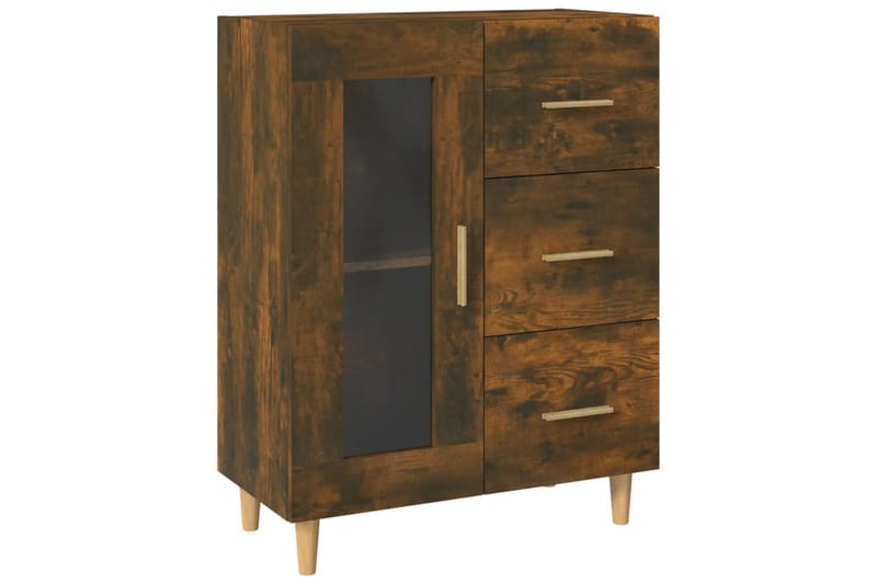 beBasic Skjenk røkt eik 69,5x34x90 cm konstruert tre - Brun - Oppbevaring - Oppbevaringsmøbler - Kommode - Entrekommode