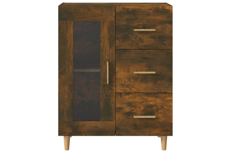 beBasic Skjenk røkt eik 69,5x34x90 cm konstruert tre - Brun - Oppbevaring - Oppbevaringsmøbler - Kommode - Entrekommode