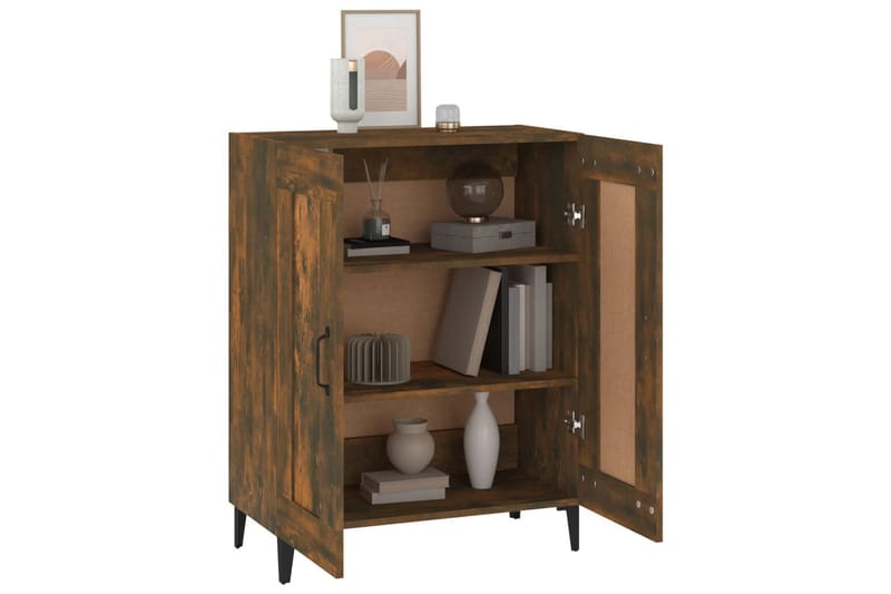 beBasic Skjenk røkt eik 69,5x34x90 cm konstruert tre - Brun - Oppbevaring - Oppbevaringsmøbler - Kommode - Entrekommode