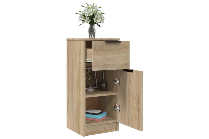 beBasic Skjenk sonoma eik 30x30x70 cm konstruert tre - Brun - Oppbevaring - Oppbevaringsmøbler - Kommode - Entrekommode