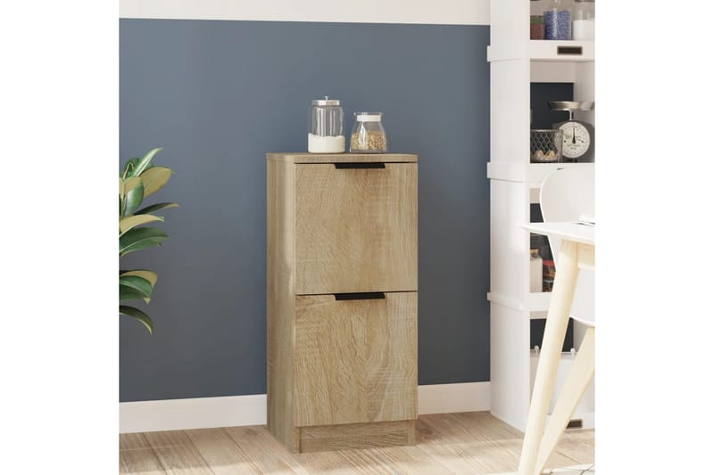 beBasic Skjenk sonoma eik 30x30x70 cm konstruert tre - Brun - Oppbevaring - Oppbevaringsmøbler - Kommode - Entrekommode