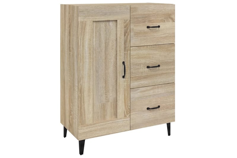 beBasic Skjenk sonoma eik 69,5x34x90 cm konstruert tre - Brun - Oppbevaring - Oppbevaringsmøbler - Kommode - Entrekommode