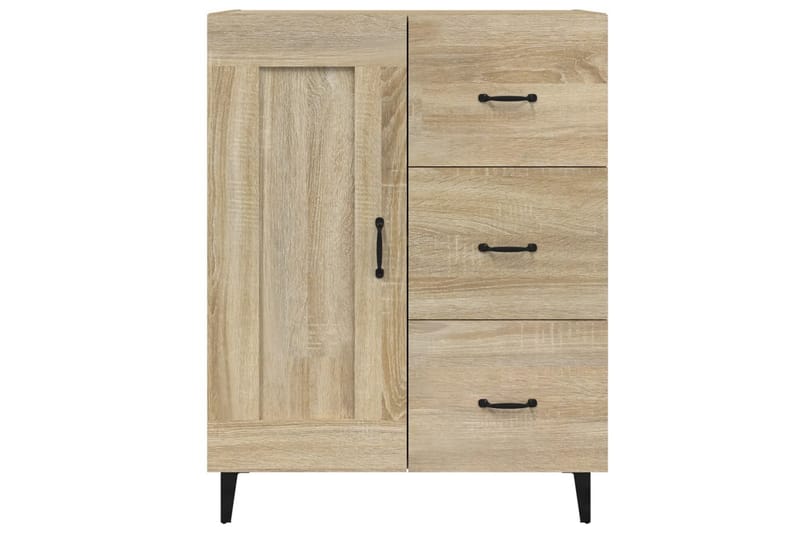 beBasic Skjenk sonoma eik 69,5x34x90 cm konstruert tre - Brun - Oppbevaring - Oppbevaringsmøbler - Kommode - Entrekommode