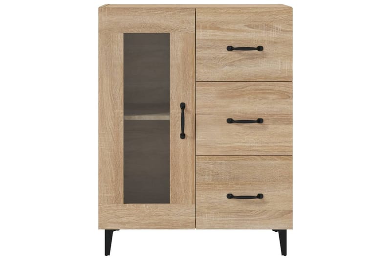 beBasic Skjenk sonoma eik 69,5x34x90 cm konstruert tre - Brun - Oppbevaring - Oppbevaringsmøbler - Kommode - Entrekommode
