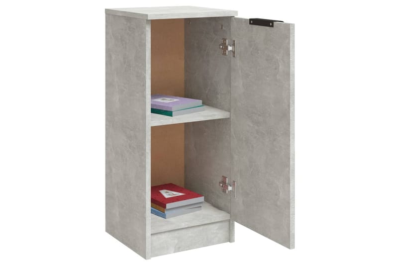 beBasic Skjenker 2 stk betonggrå 30x30x70 cm konstruert tre - GrÃ¥ - Oppbevaring - Oppbevaringsmøbler - Kommode - Entrekommode