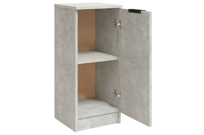 beBasic Skjenker 2 stk betonggrå 30x30x70 cm konstruert tre - GrÃ¥ - Oppbevaring - Oppbevaringsmøbler - Kommode - Entrekommode