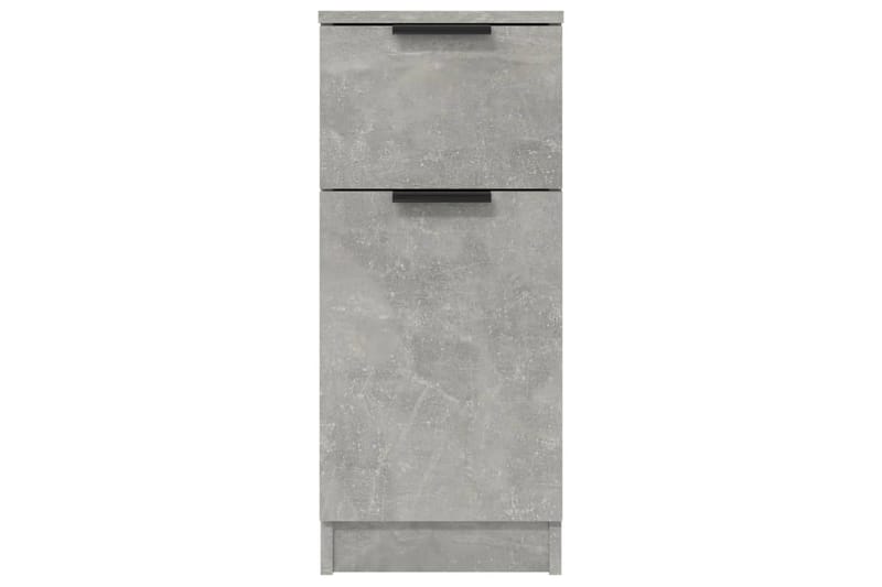 beBasic Skjenker 2 stk betonggrå 30x30x70 cm konstruert tre - GrÃ¥ - Oppbevaring - Oppbevaringsmøbler - Kommode - Entrekommode