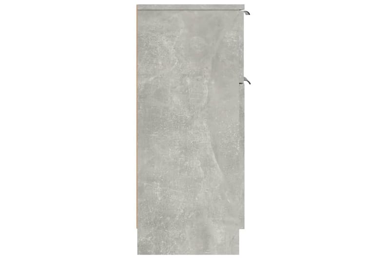 beBasic Skjenker 2 stk betonggrå 30x30x70 cm konstruert tre - GrÃ¥ - Oppbevaring - Oppbevaringsmøbler - Kommode - Entrekommode