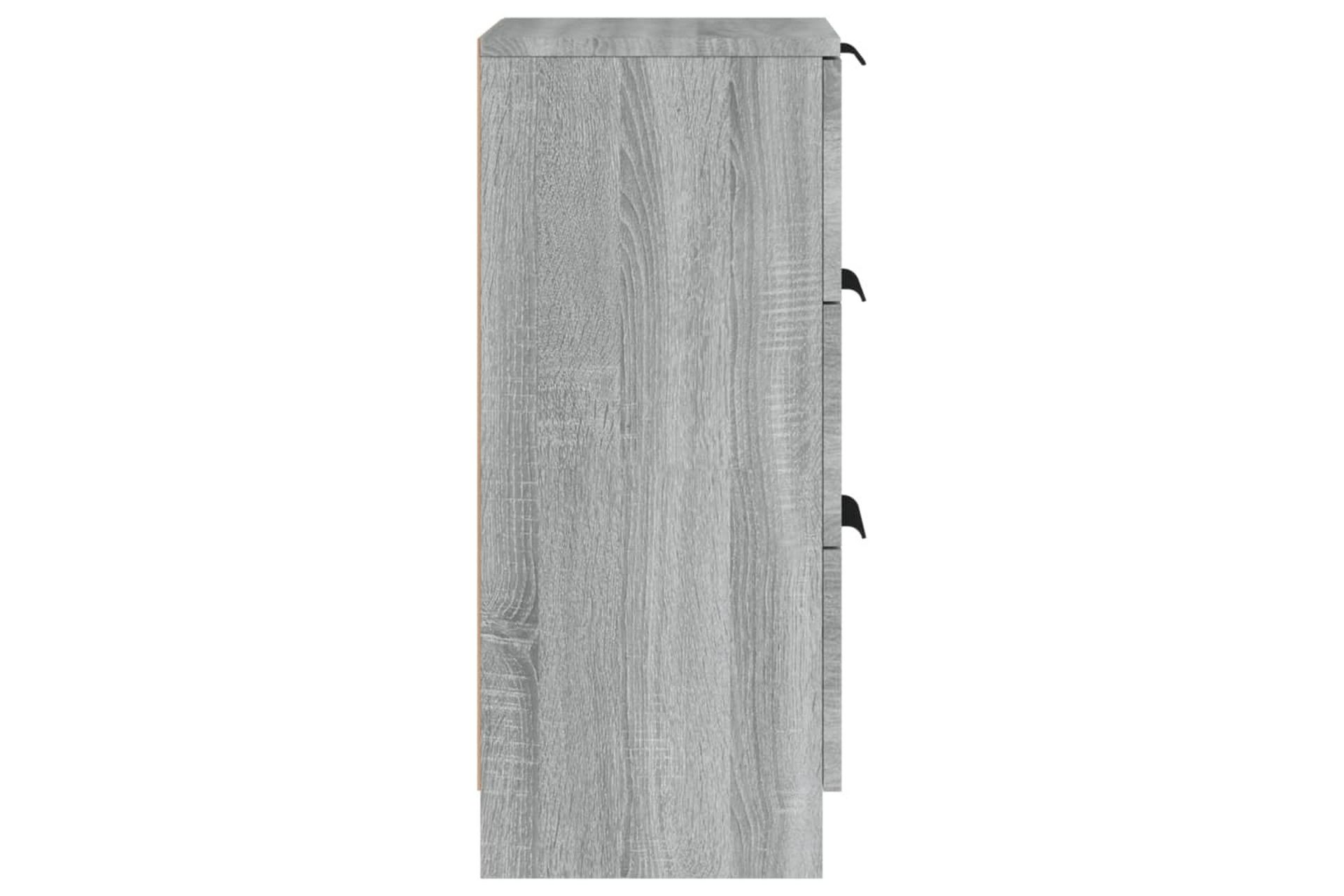 beBasic Skjenker 2 stk grå sonoma 30x30x70 cm konstruert tre - GrÃ¥ - Oppbevaring - Oppbevaringsmøbler - Kommode - Entrekommode