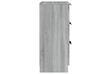 beBasic Skjenker 2 stk grå sonoma 30x30x70 cm konstruert tre - GrÃ¥ - Oppbevaring - Oppbevaringsmøbler - Kommode - Entrekommode