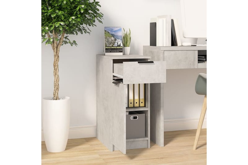 beBasic Skrivebordskap betonggrå 33,5x50x75 cm konstruert tre - GrÃ¥ - Oppbevaring - Oppbevaringsmøbler - Kommode - Skatoll