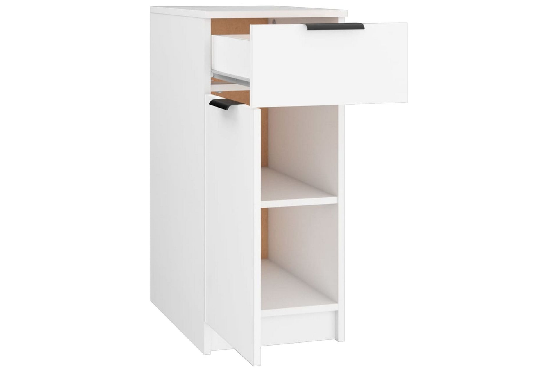 beBasic Skrivebordskap hvit 33,5x50x75 cm konstruert tre - Hvit - Oppbevaring - Oppbevaringsmøbler - Kommode - Skatoll