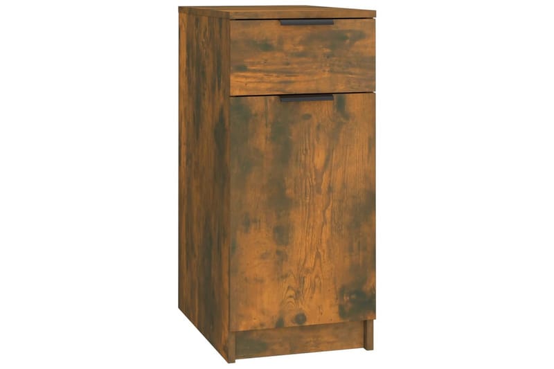beBasic Skrivebordskap røkt eik 33,5x50x75 cm konstruert tre - Brun - Oppbevaring - Oppbevaringsmøbler - Kommode - Skatoll