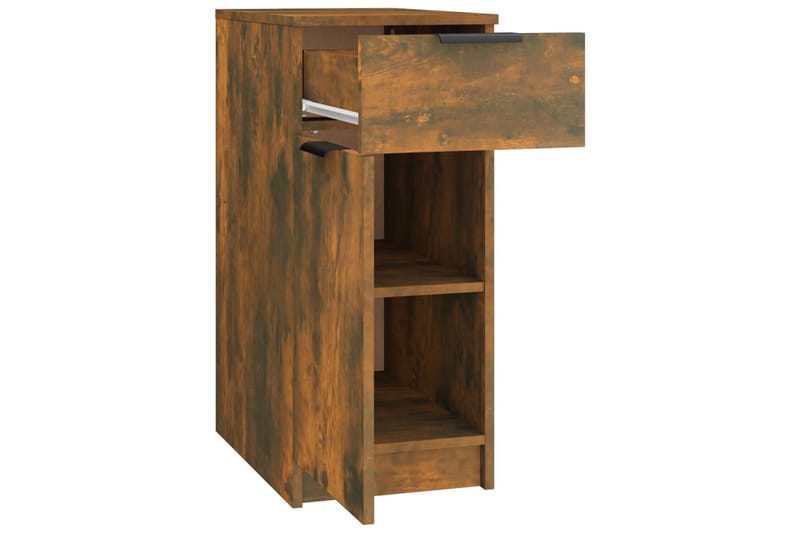 beBasic Skrivebordskap røkt eik 33,5x50x75 cm konstruert tre - Brun - Oppbevaring - Oppbevaringsmøbler - Kommode - Skatoll