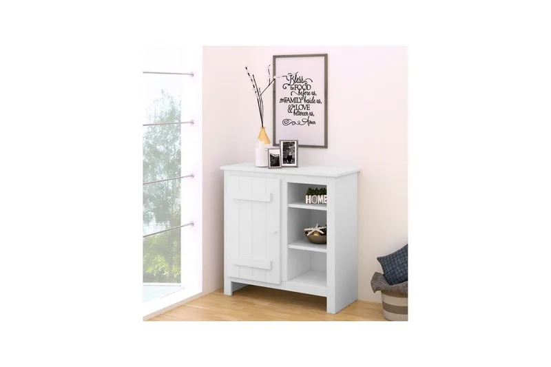 Kommode Bertram Hvit - Hvit - Oppbevaring - Skap - Oppbevaringsskap